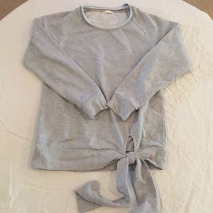 Caslon tie waist sweatshirt